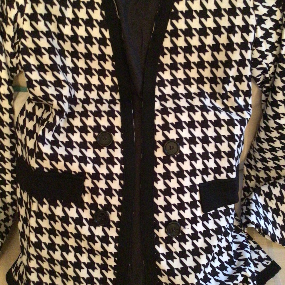 2xHP💝Black and White Houndstooth Jacket - Picture 8 of 10